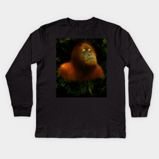 Orangutan Kids Long Sleeve T-Shirt